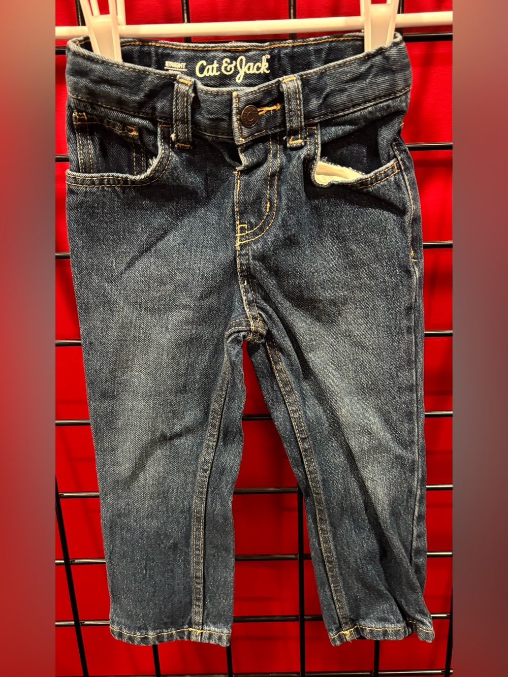 Cat & Jack Denim Jeans in Dark Blue Wash(Sz3T)